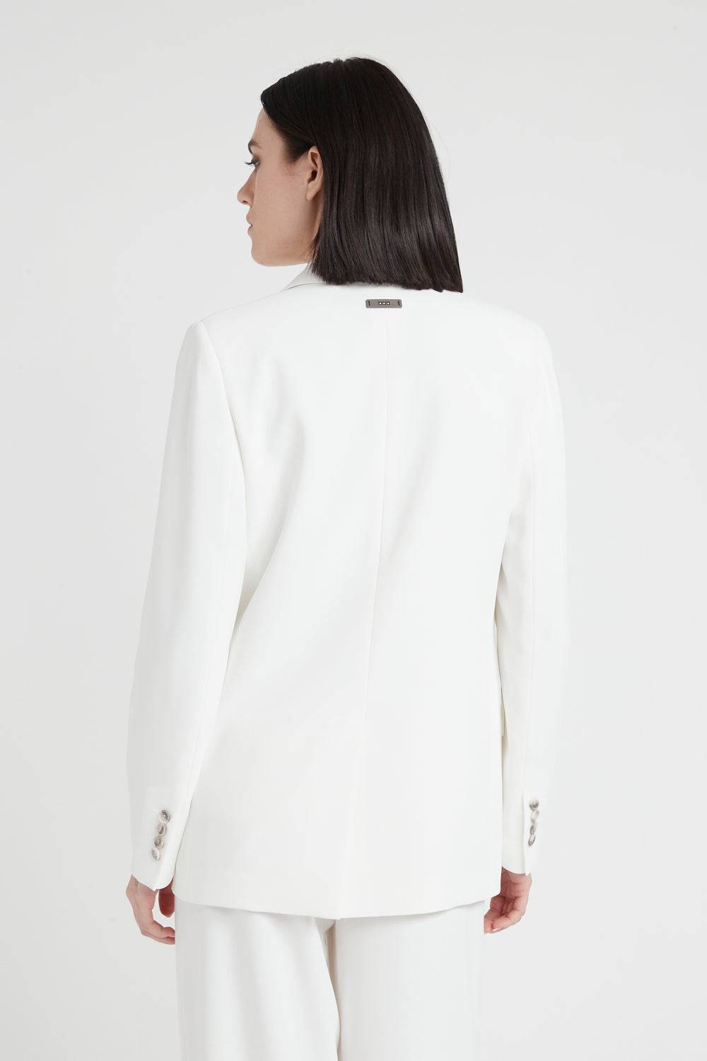 Peserico Blazer monopetto in fluido cady crepe Outlet