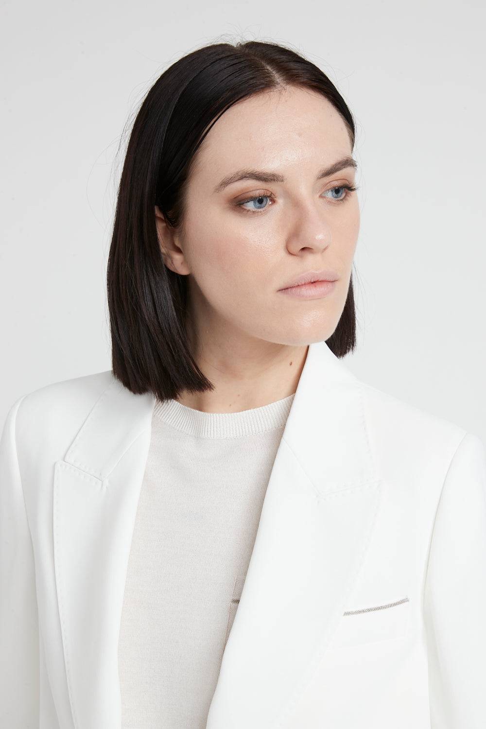 Peserico Blazer monopetto in fluido cady crepe Outlet
