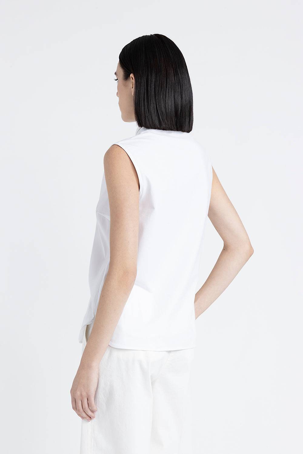 Peserico Camicia senza maniche in popeline Soddisfazione Garantita