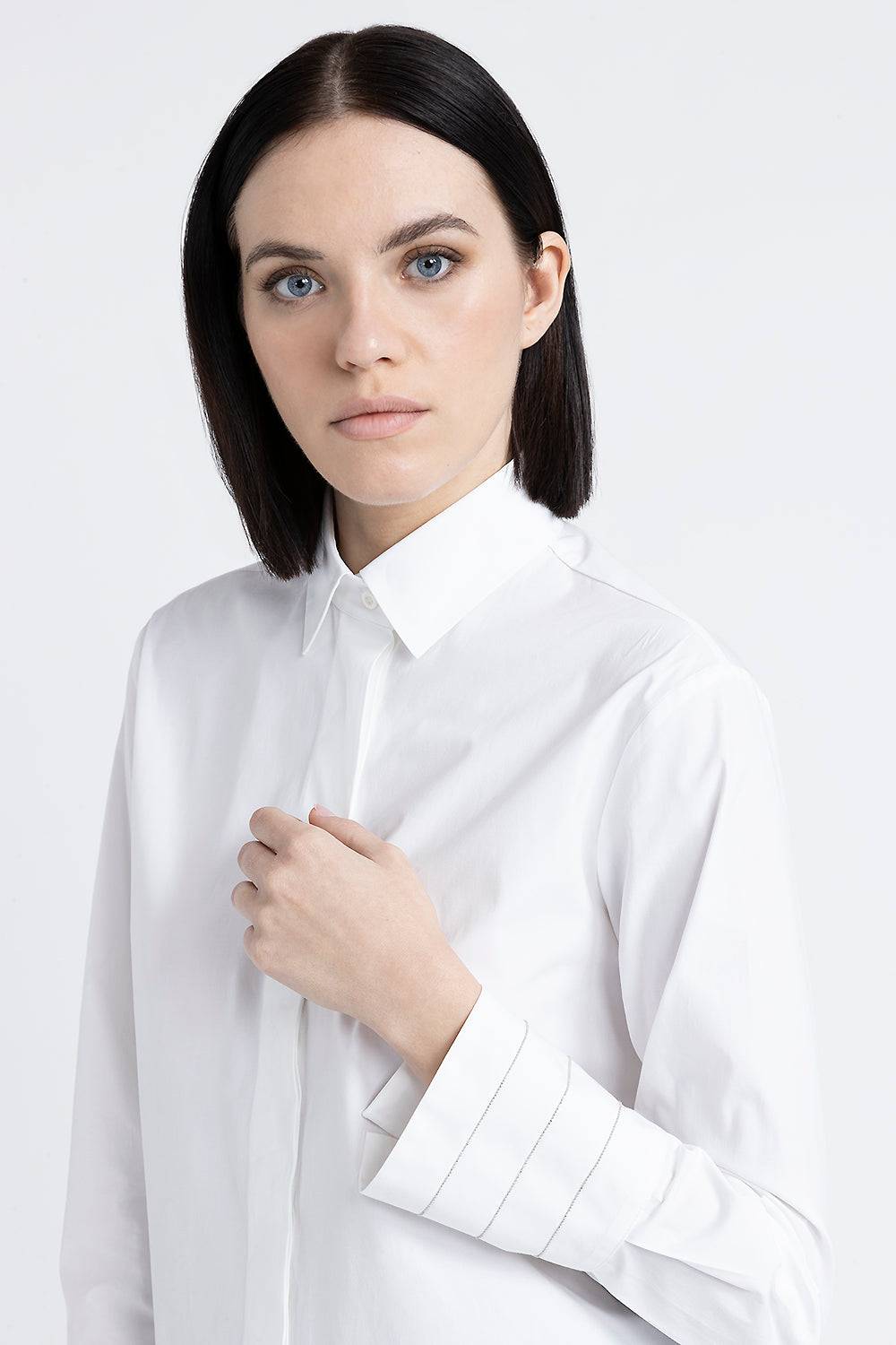 Peserico Camicia in popeline di cotone stretch Qualità Garantita