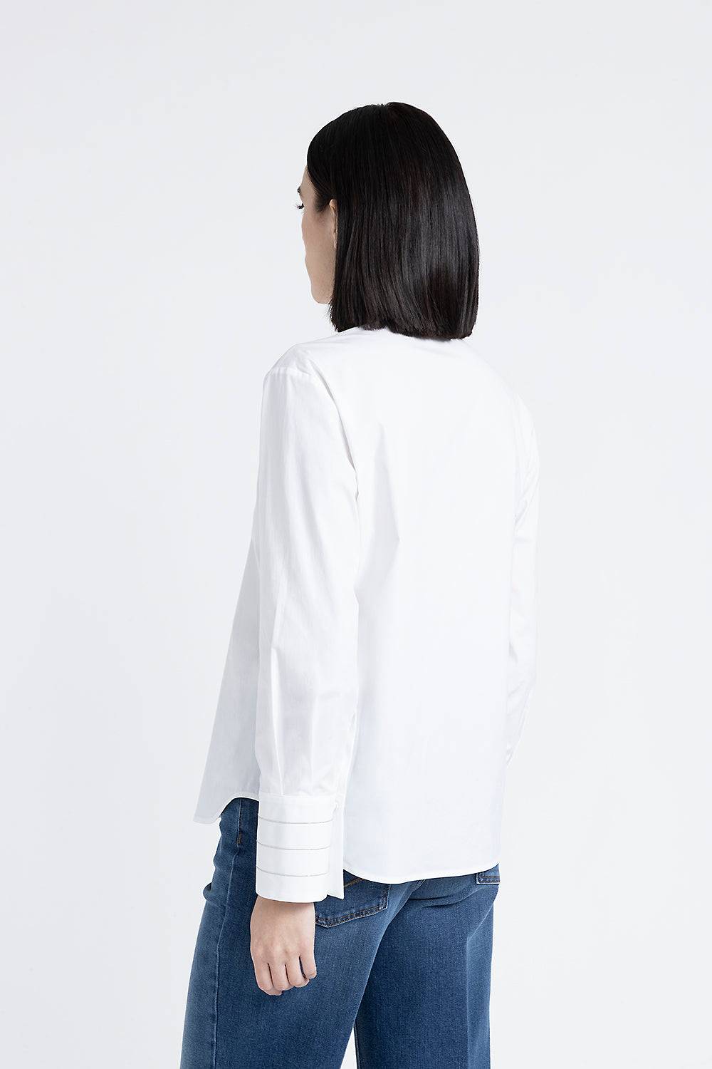 Peserico Camicia in popeline di cotone stretch Qualità Garantita