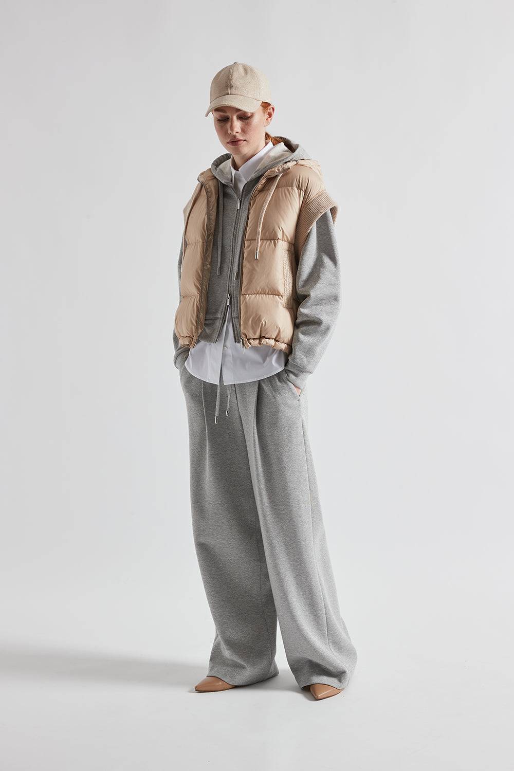 Peserico Pantalone in felpa garzata di cotone lurex Fino Al -60%