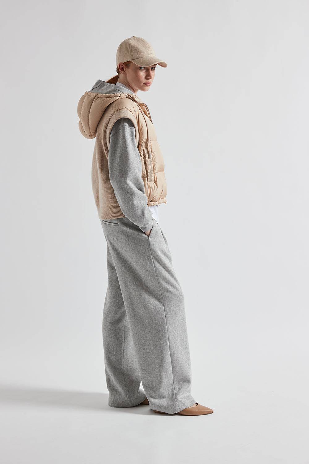 Peserico Pantalone in felpa garzata di cotone lurex Fino Al -60%