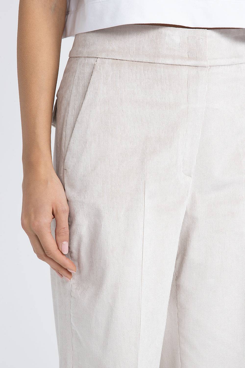 Peserico Pantalone straight in velluto 2000 righe Outlet