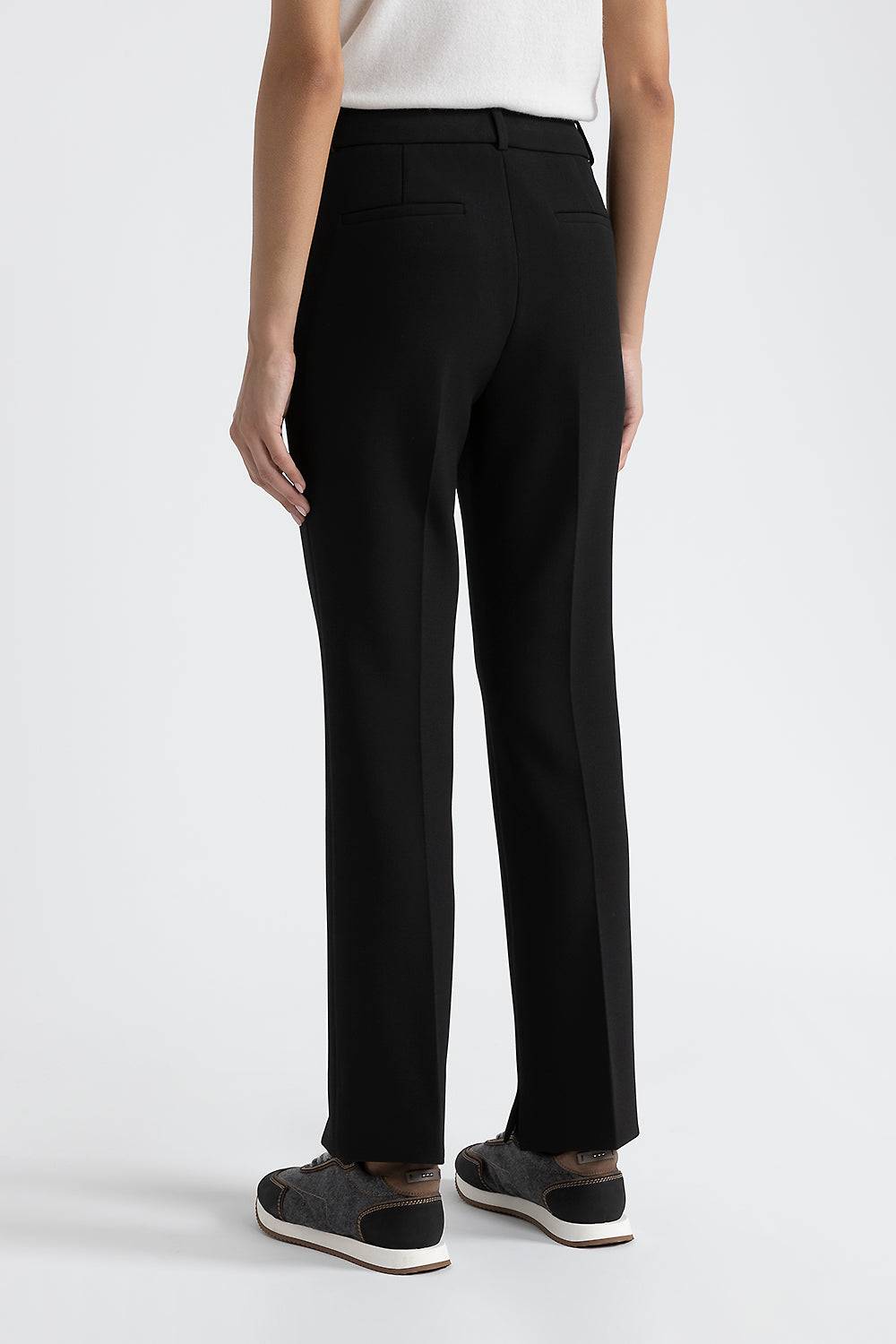 Peserico Pantalone in viscosa-cotone stretch Vendita Calda