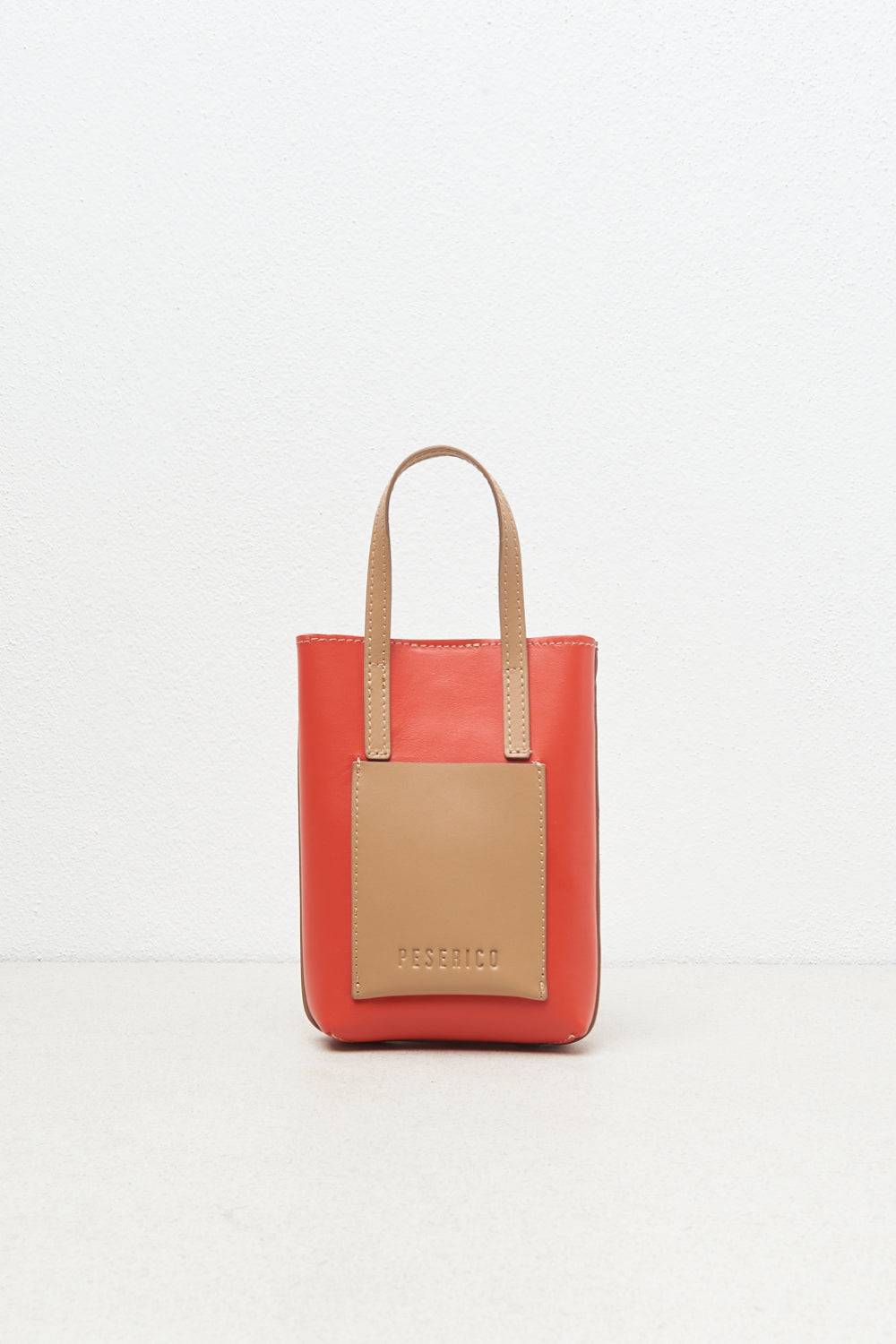 Peserico Borsa micro portacellulare in vera pelle Vendite Flash
