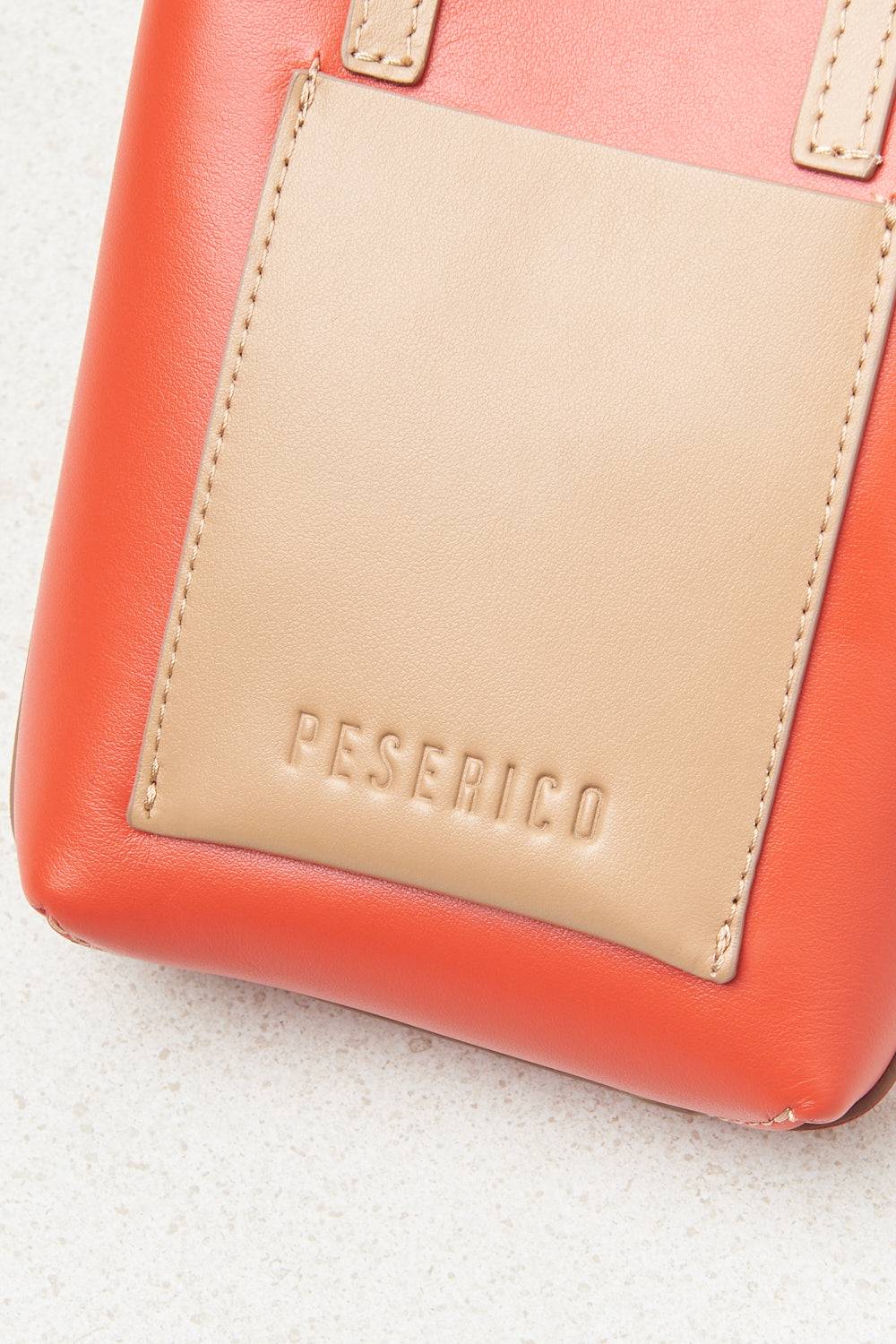 Peserico Borsa micro portacellulare in vera pelle Vendite Flash