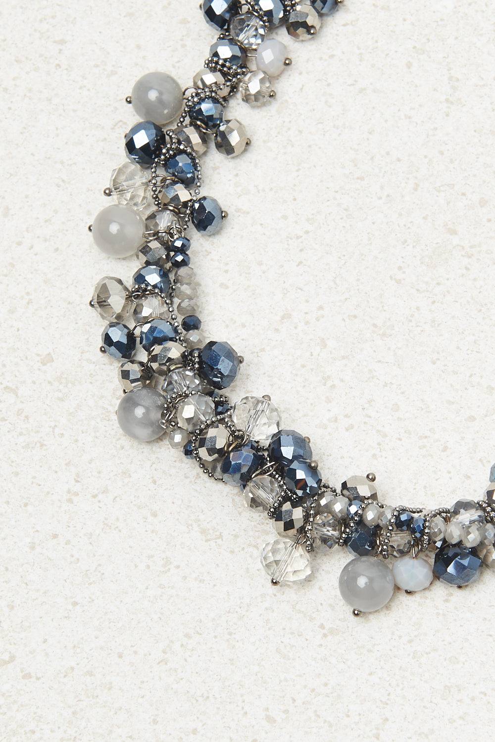 Peserico Collana girocollo con demi-cristalli e pietre dure Soddisfazione Garantita