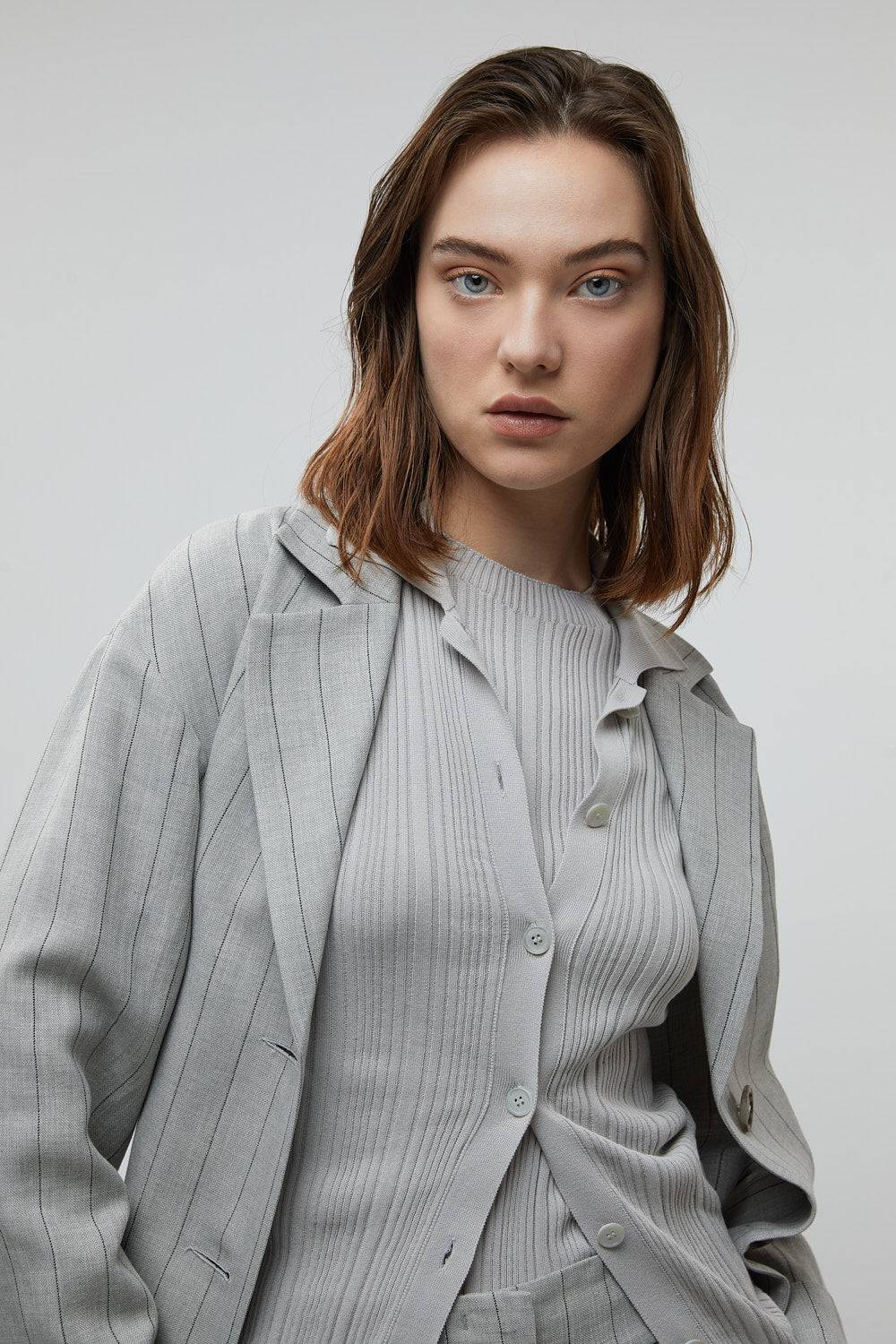 Peserico Blazer monopetto in lino, viscosa e lurex Offerte