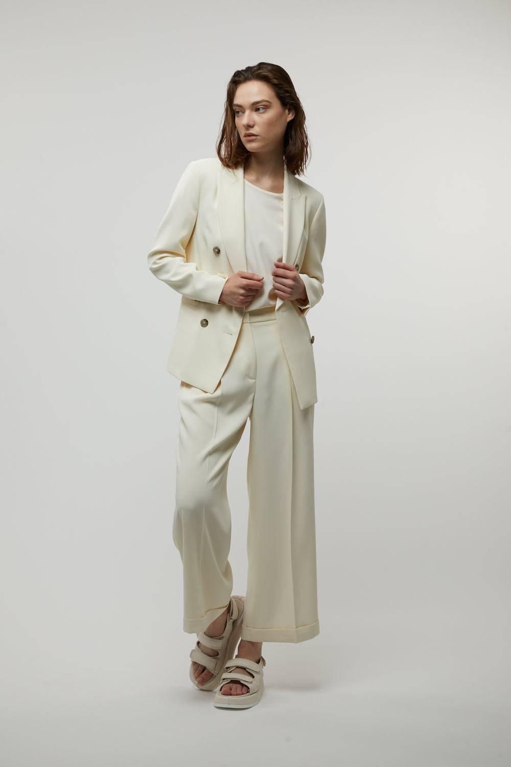 Peserico Blazer doppiopetto in cady crepe Vendita Calda