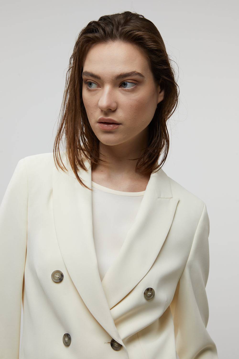 Peserico Blazer doppiopetto in cady crepe Vendita Calda