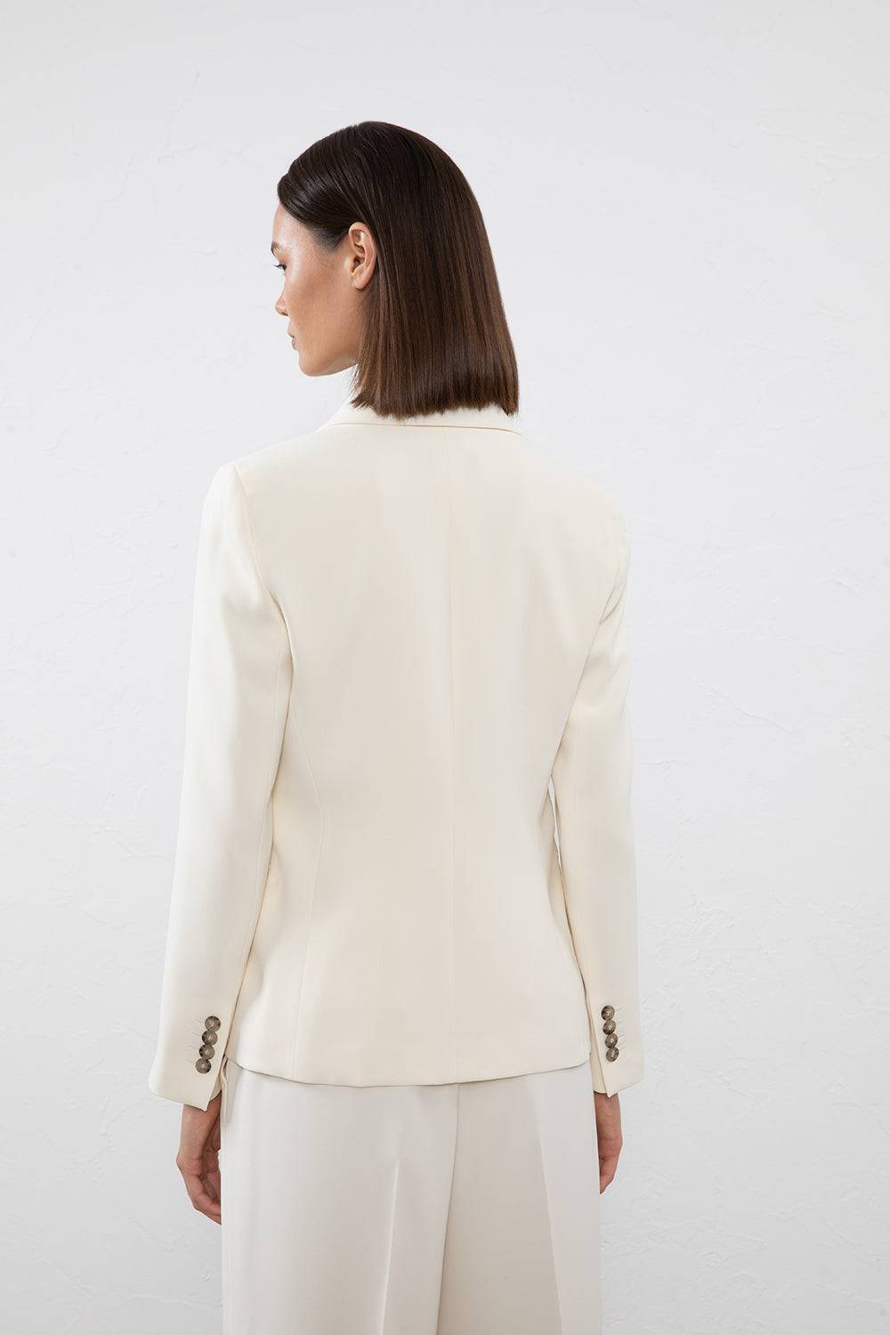 Peserico Blazer doppiopetto in cady crepe Vendita Calda