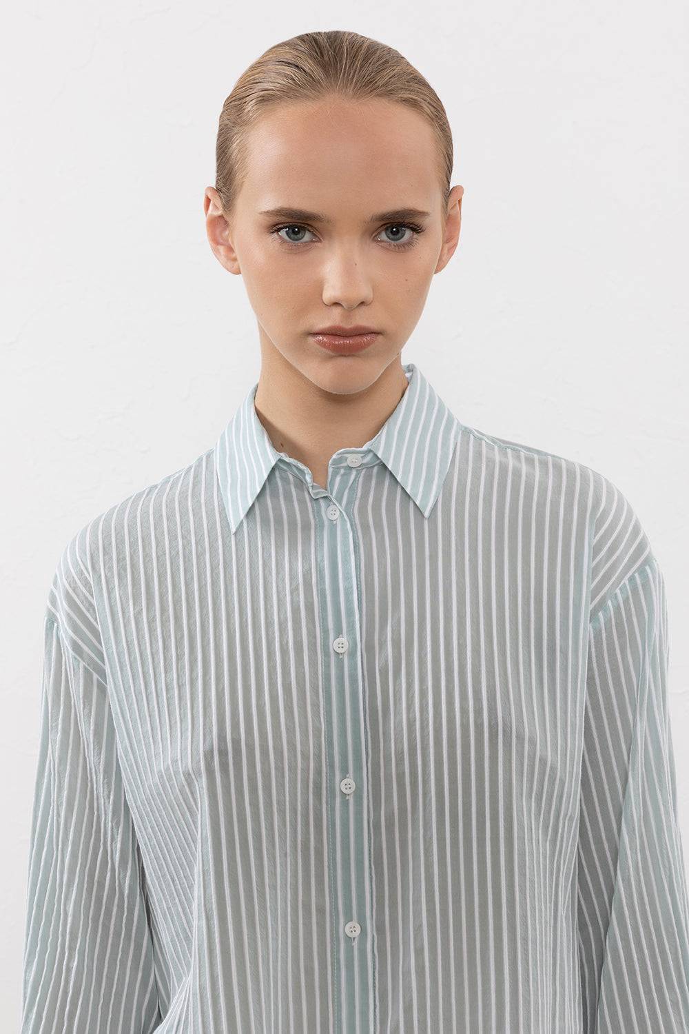 Peserico Camicia in leggera tela rigata di cotone I Più Venduti