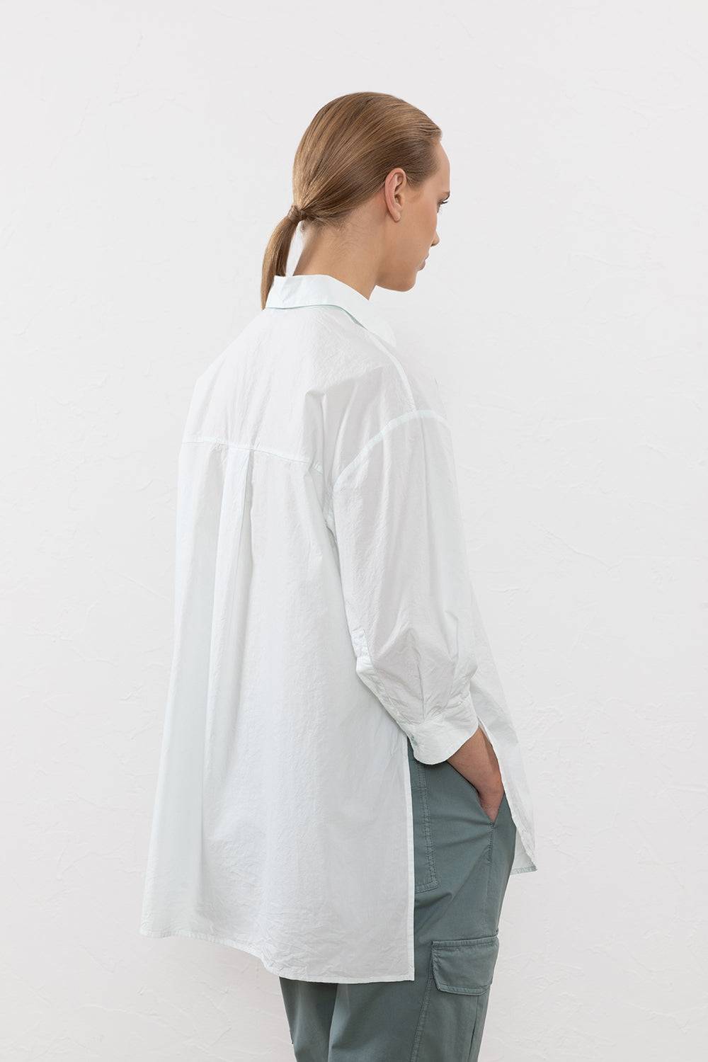 Peserico Camicia in popeline di cotone clean unito Negozio