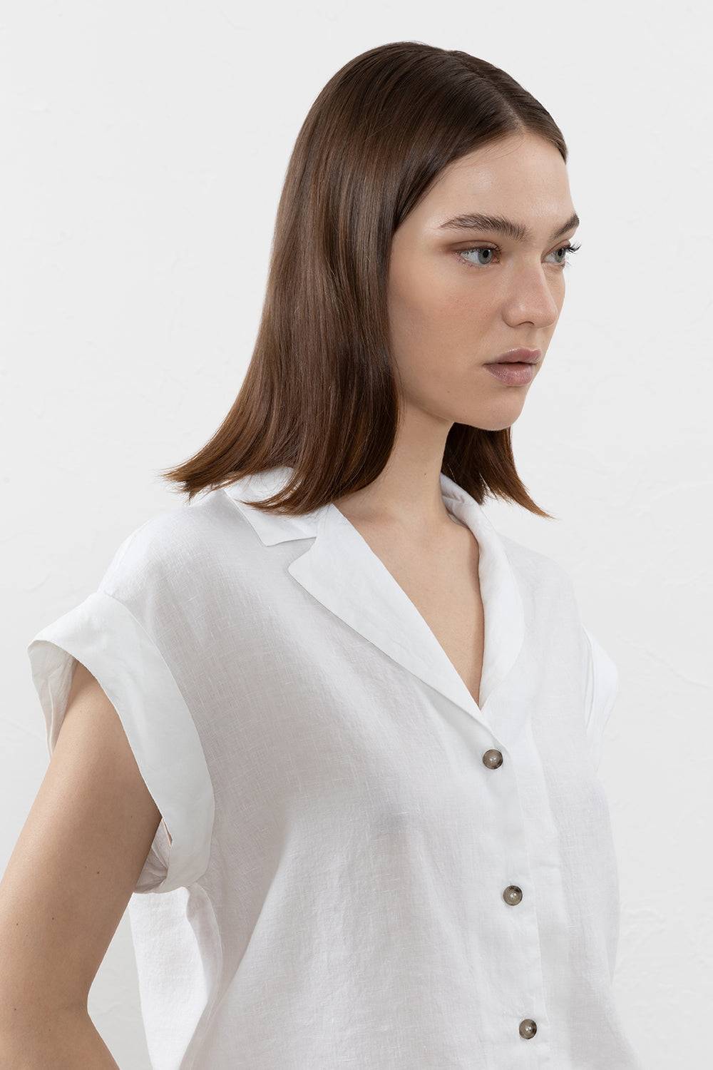 Peserico Camicia in tela di puro lino In Saldo