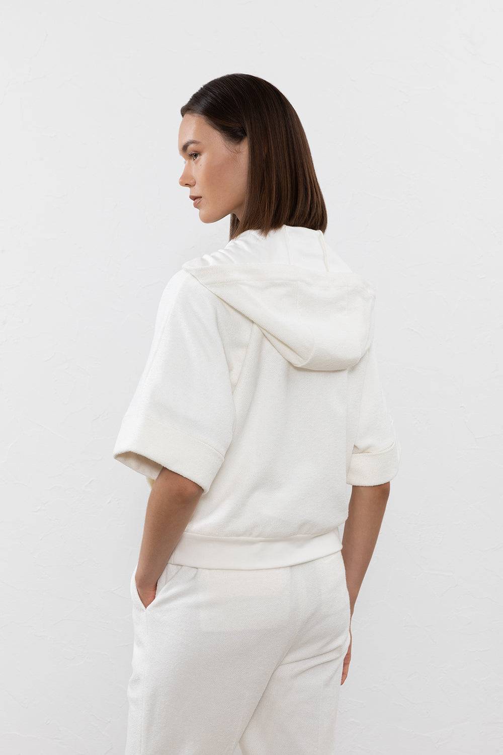 Peserico Felpa rovesciata in misto lino cotone Shopping Online