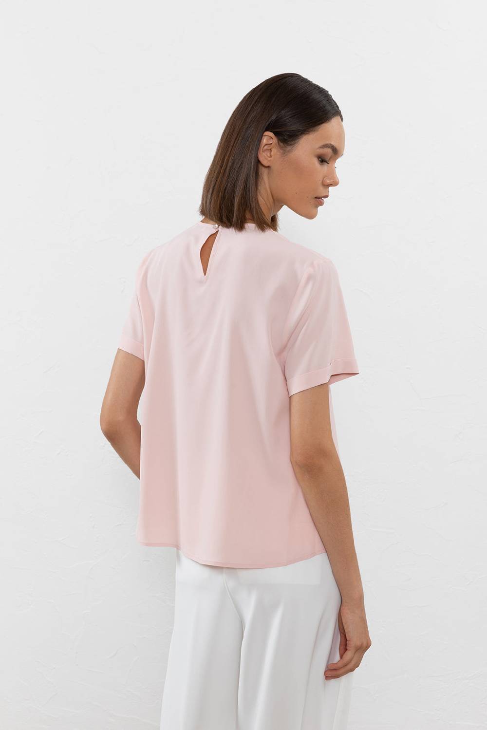 Peserico T-shirt in crepe de chine misto seta Prezzo Ridotto