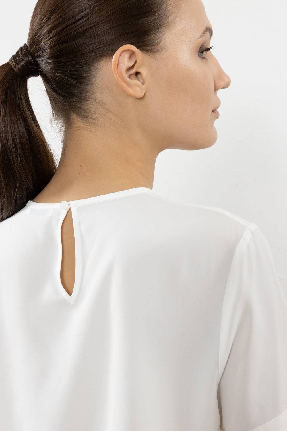 Peserico T-shirt in crepe de chine misto seta Sottocosto