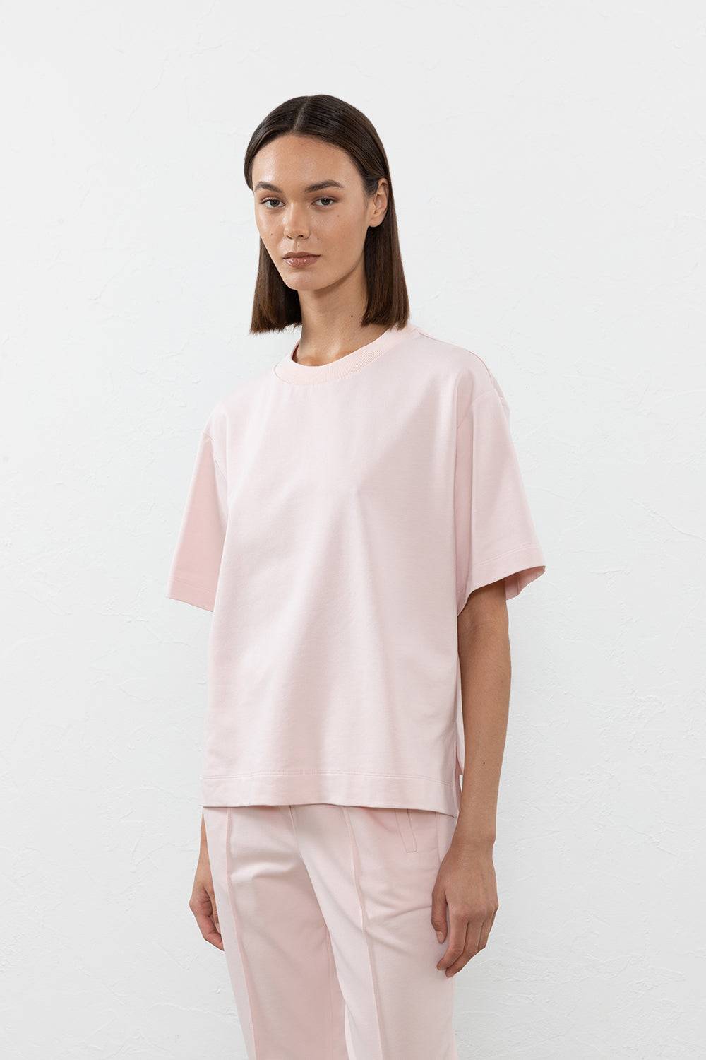 Peserico T-shirt in felpa leggera di cotone Novità
