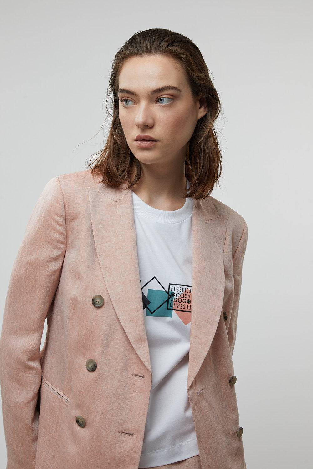 Peserico T-shirt in jersey di cotone Sconto
