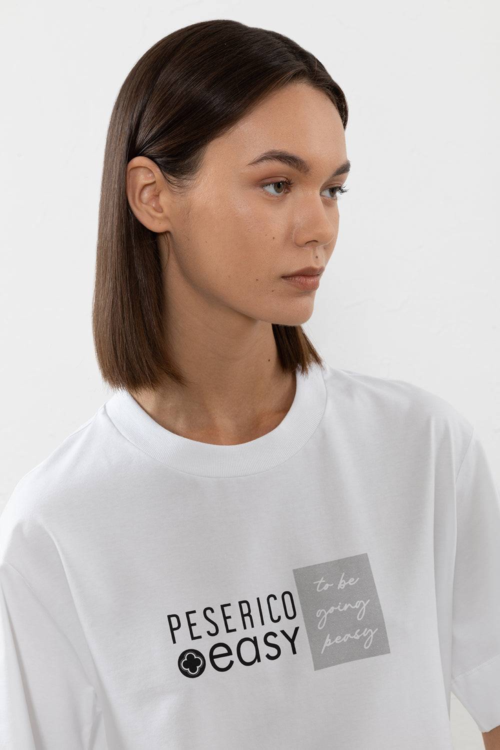 Peserico T-shirt in jersey di cotone Offerta