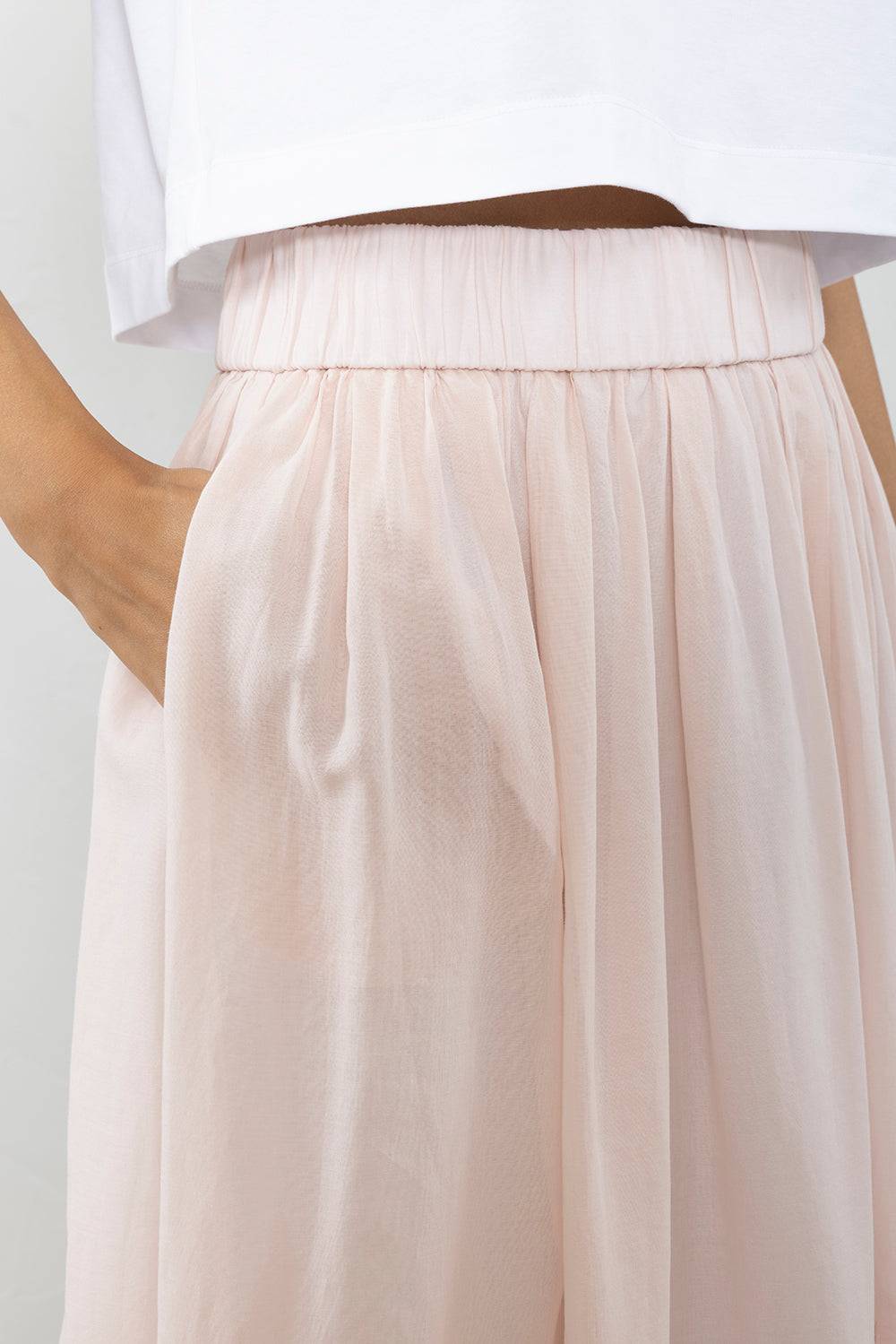Peserico Gonna in voile di puro cotone Online