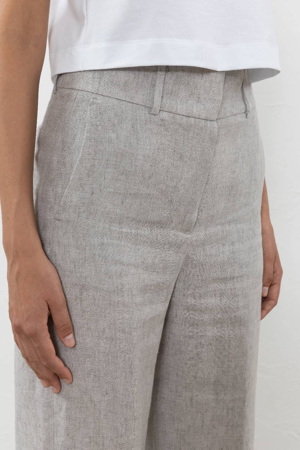 Peserico Pantalone in tela spinata di puro lino I Più Venduti