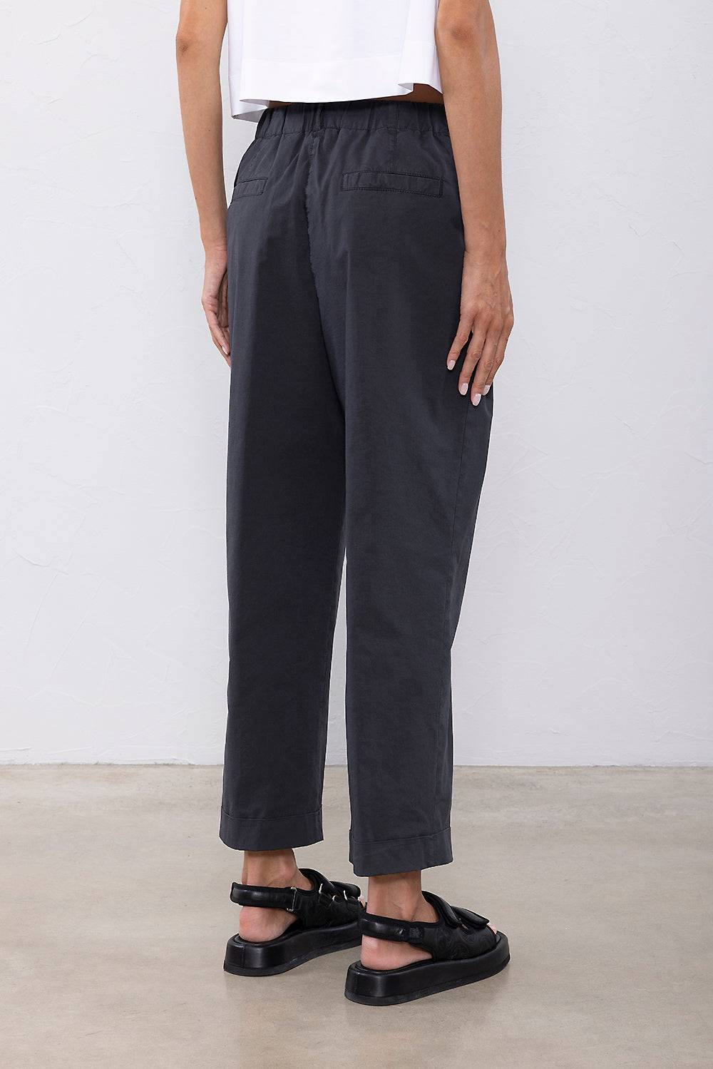 Peserico Pantalone in tela leggera di cotone e lyocell In Saldo