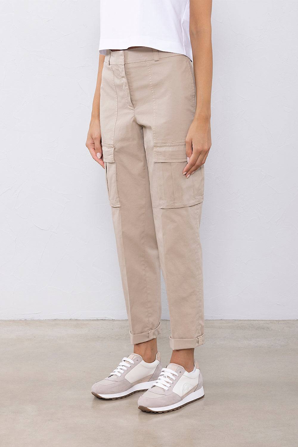 Peserico Pantalone in gabardina leggera di cotone
