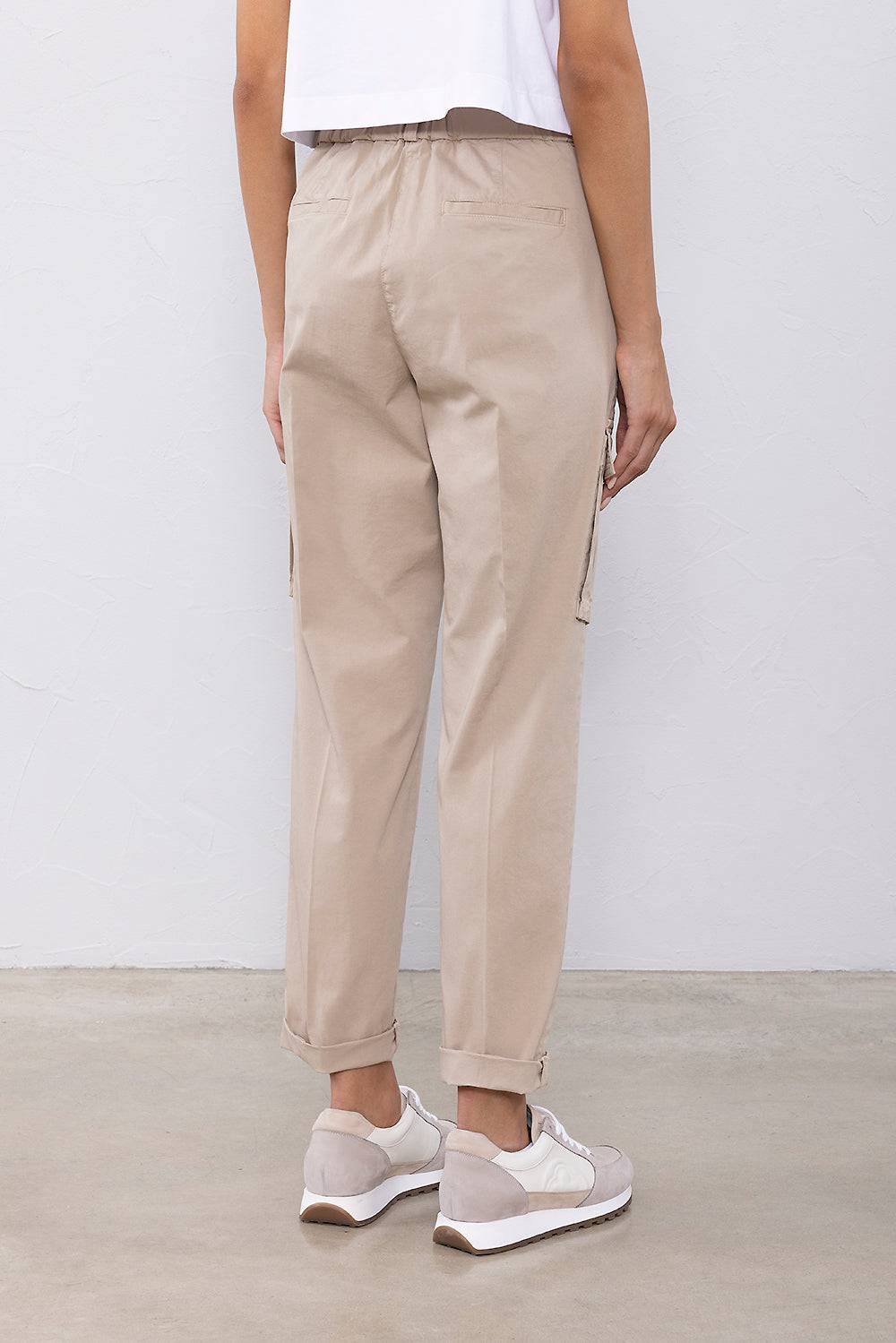 Peserico Pantalone in gabardina leggera di cotone Moda