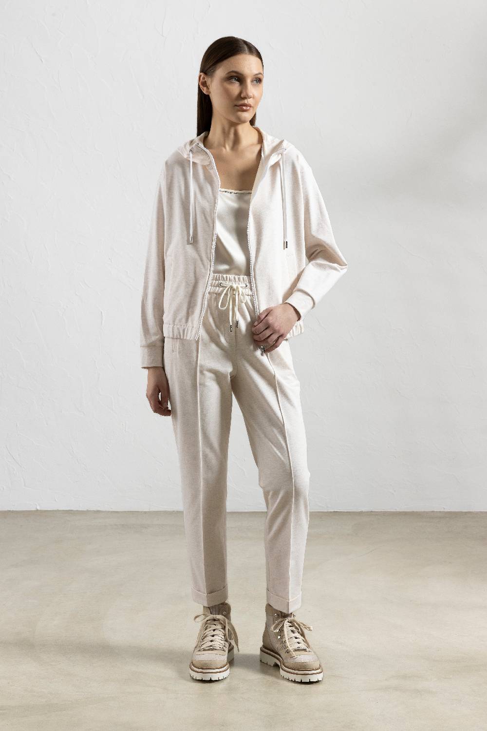 Peserico Pantalone in felpa leggera di cotone Nuovo