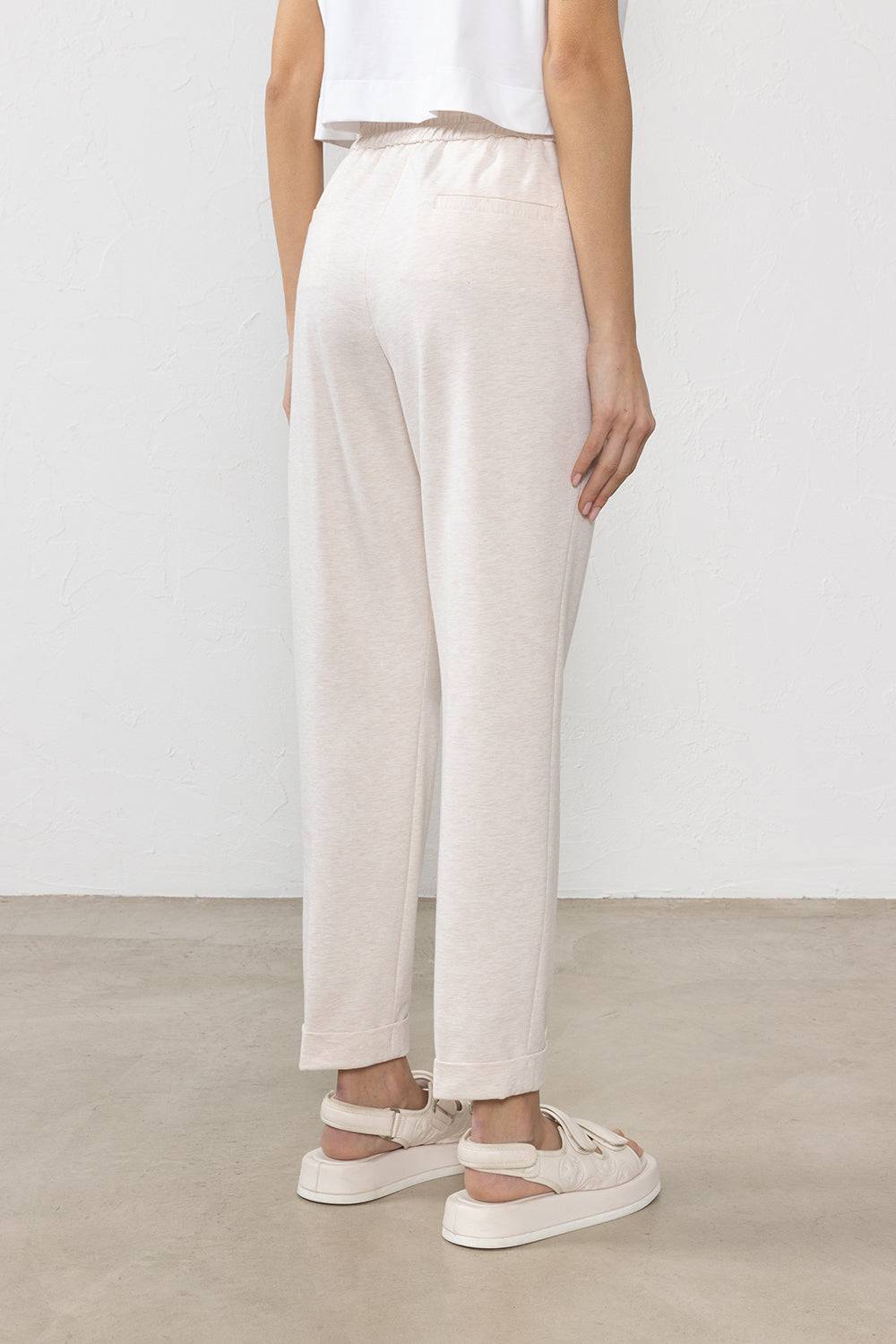 Peserico Pantalone in felpa leggera di cotone Nuovo