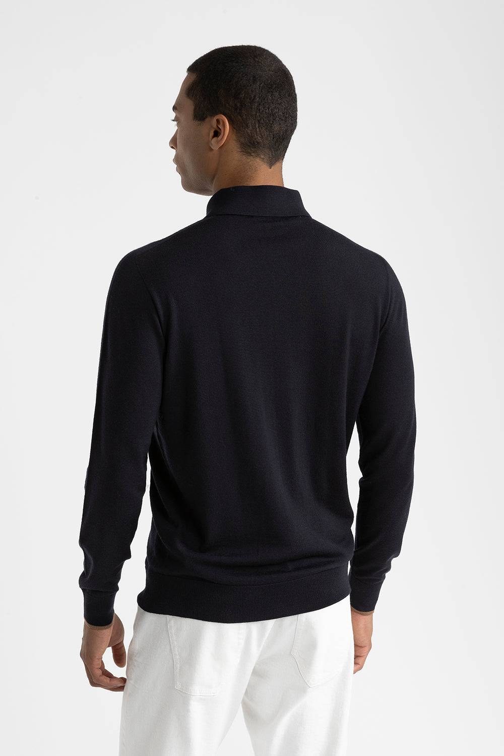 Peserico Maglia scollo a polo in pura lana vergine Acquista Ora