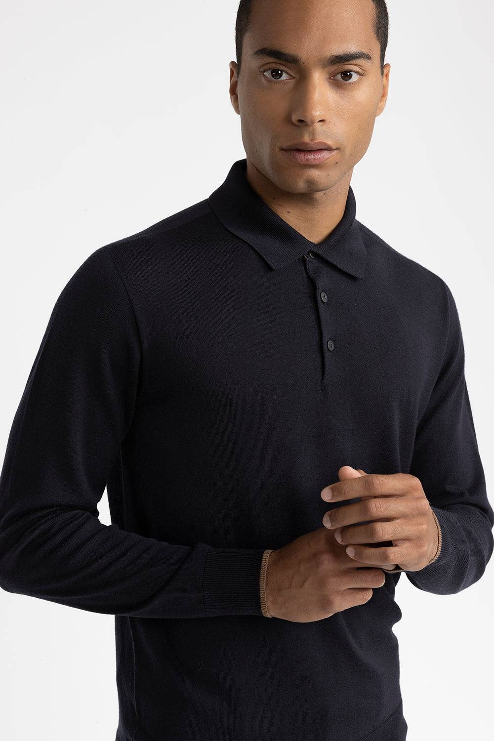 Peserico Maglia scollo a polo in pura lana vergine Acquista Ora