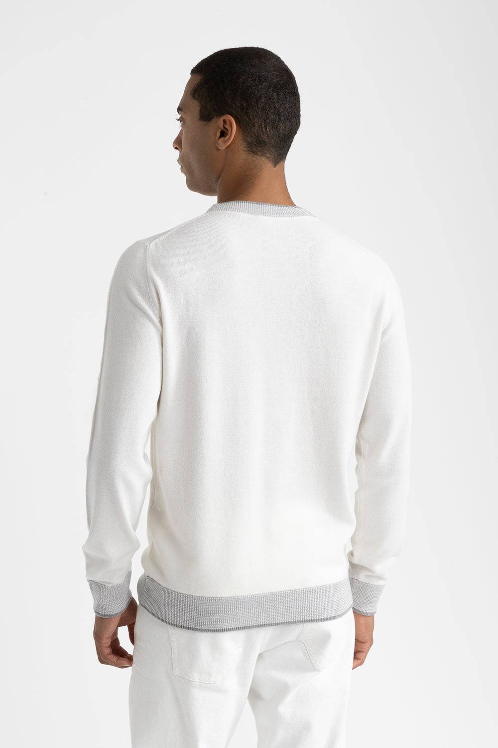 Peserico Maglia girocollo in lana, seta e cashmere Consegna Veloce
