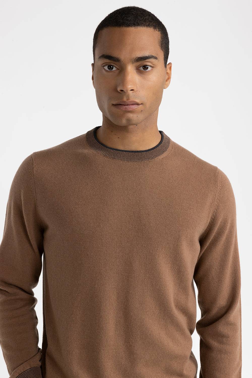 Peserico Maglia girocollo in lana, seta e cashmere Promozione Limitata