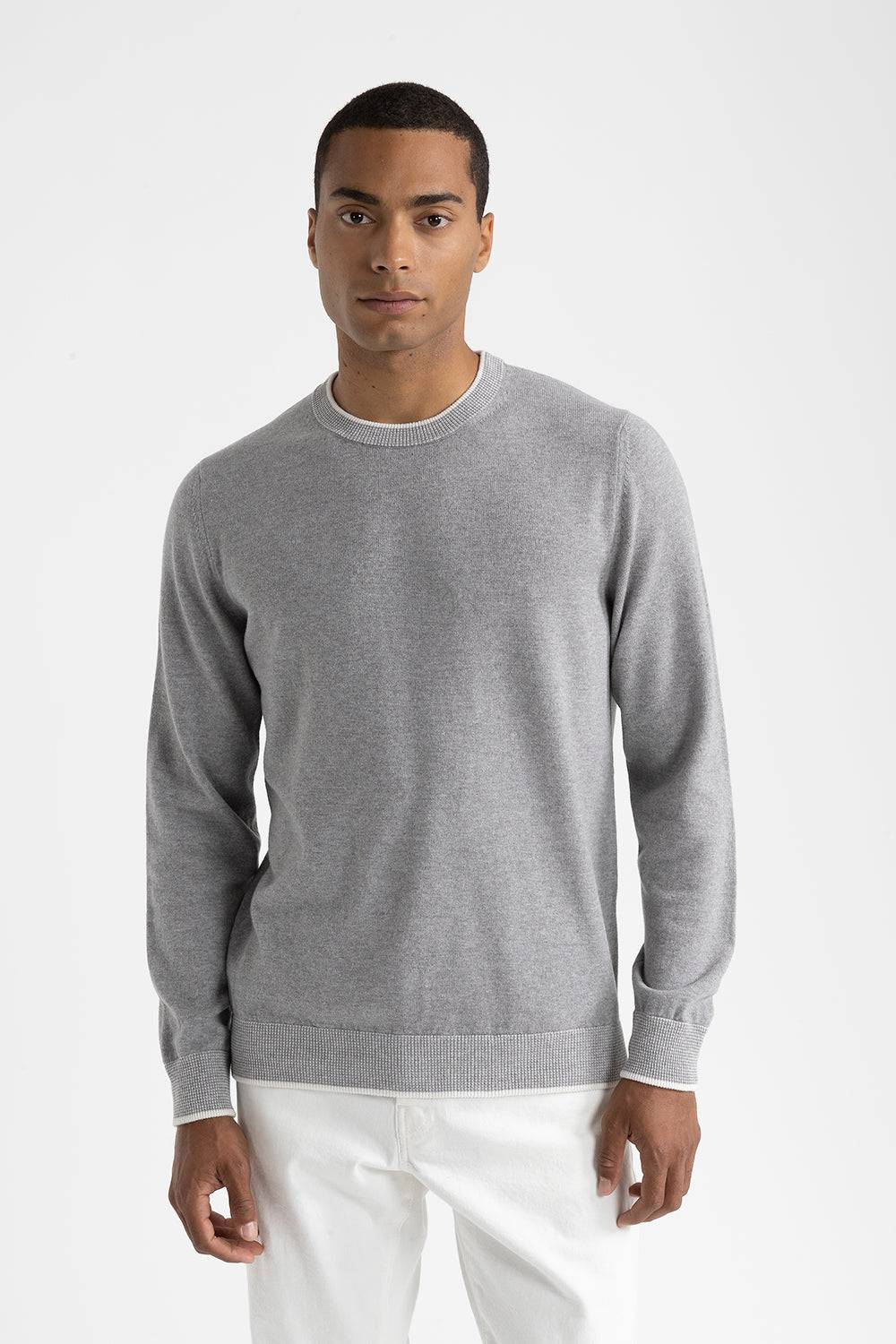 Peserico Maglia girocollo in lana, seta e cashmere
