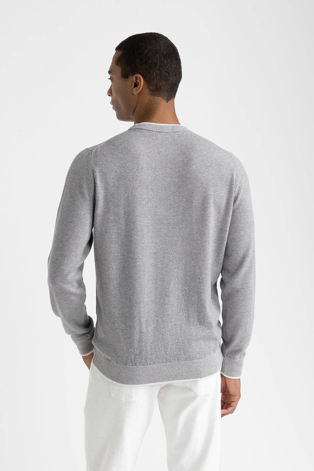 Peserico Maglia girocollo in lana, seta e cashmere Fino Al -60%