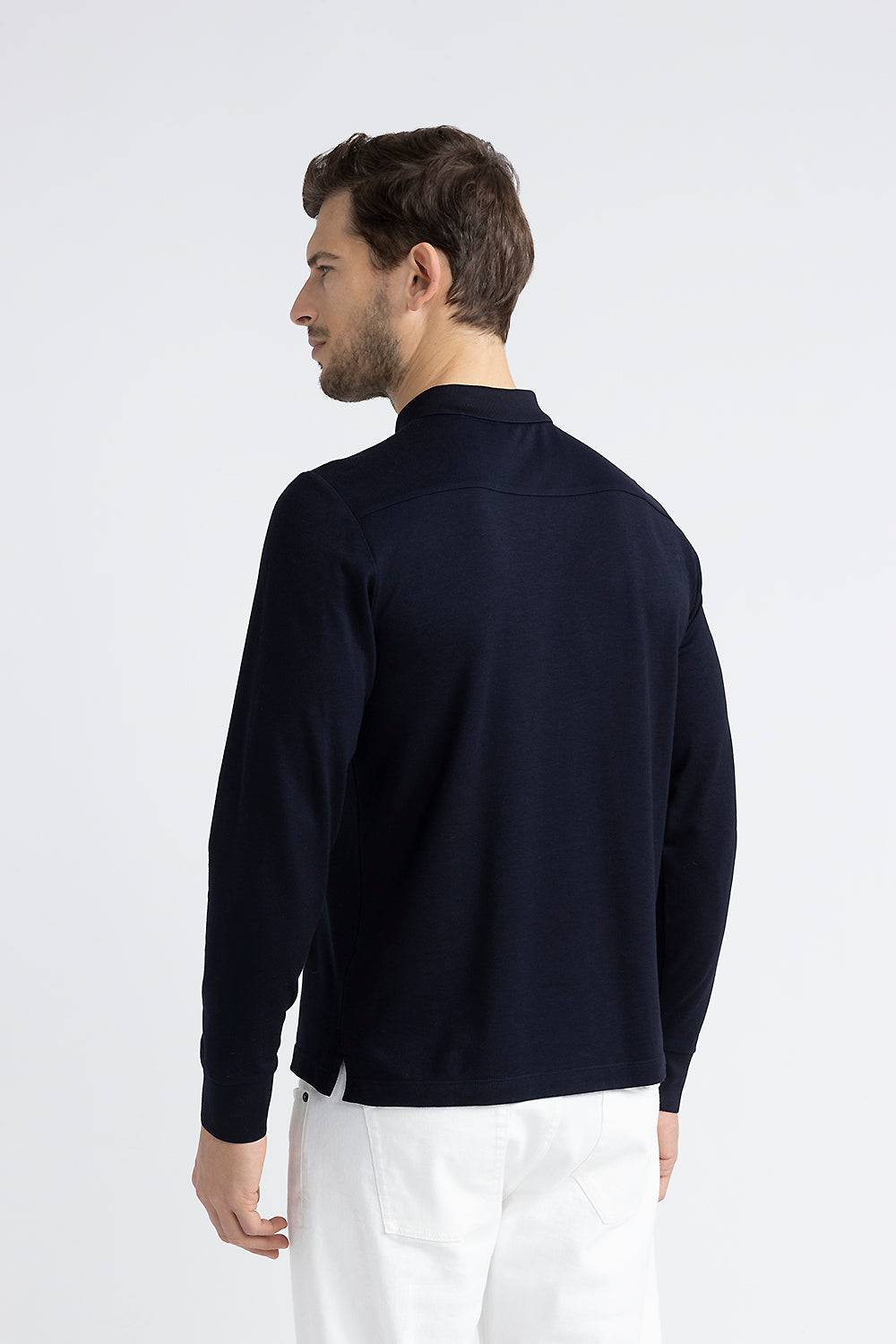 Peserico Polo in piquet di soffice cotone e tencel Presa