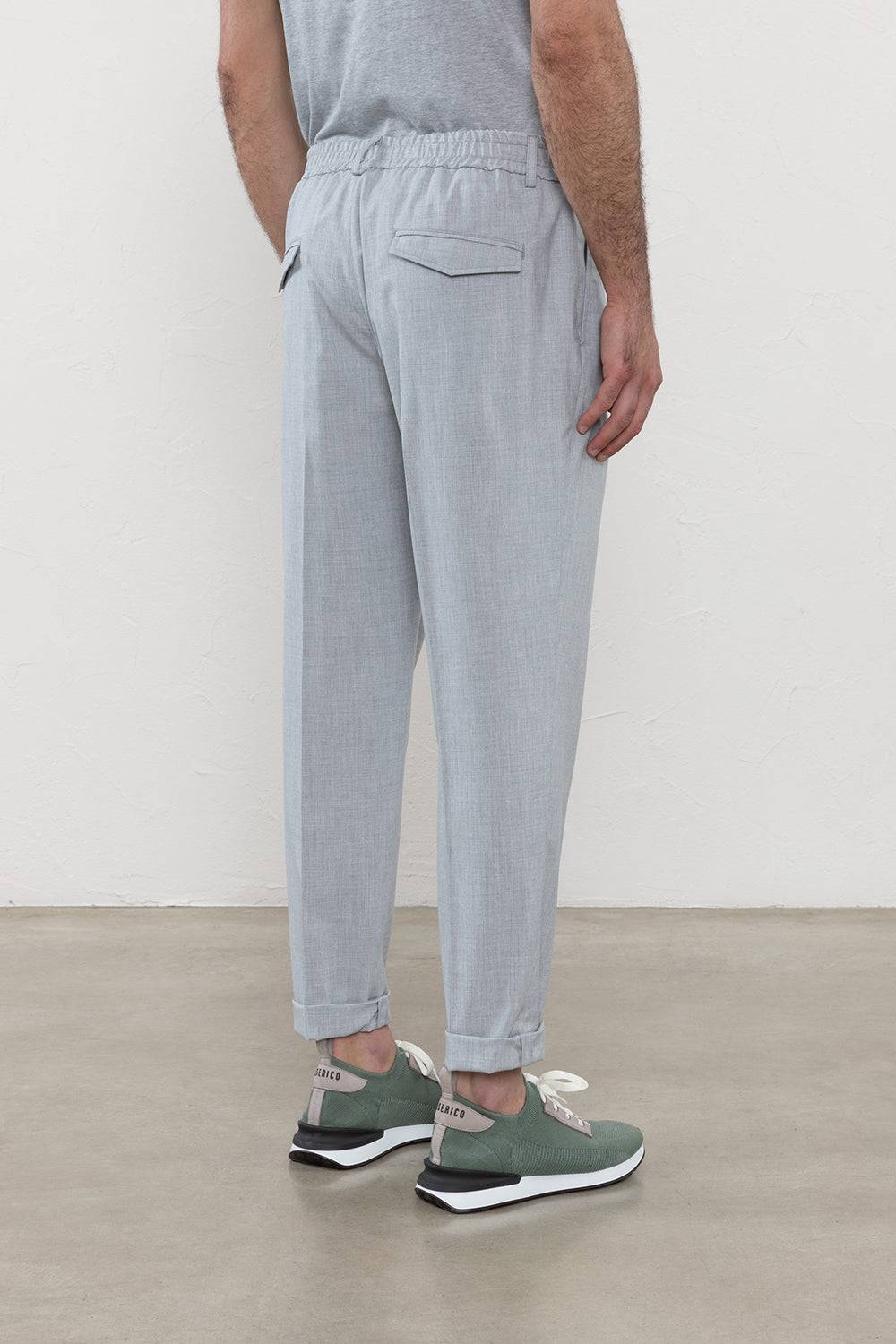 Peserico Pantalone jogger in tela tecnica di viscosa stretch Offerte