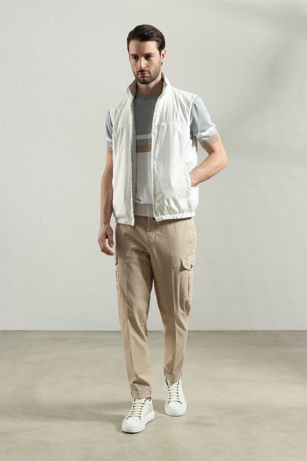 Peserico Pantalone chino in gabardina di cotone stretch Hotsell