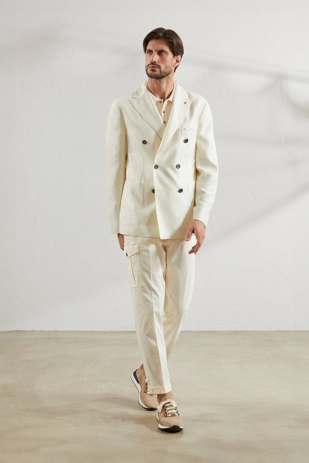 Peserico Pantalone chino in gabardina di cotone stretch Vendita Calda