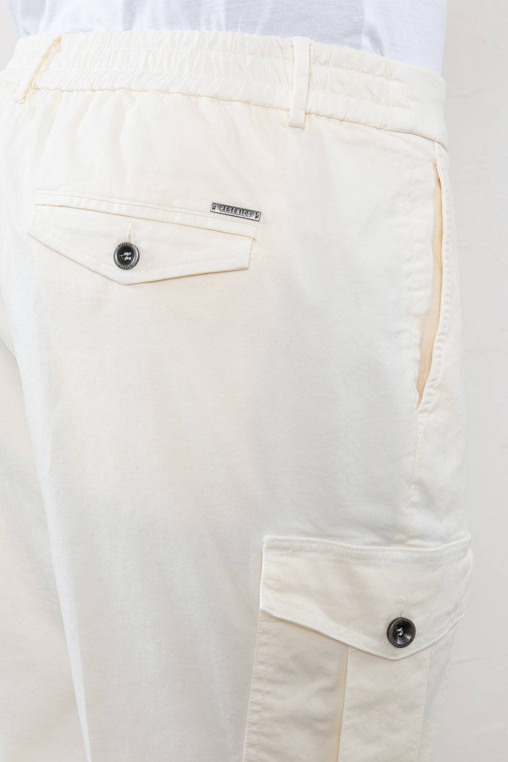 Peserico Pantalone chino in gabardina di cotone stretch Vendita Calda