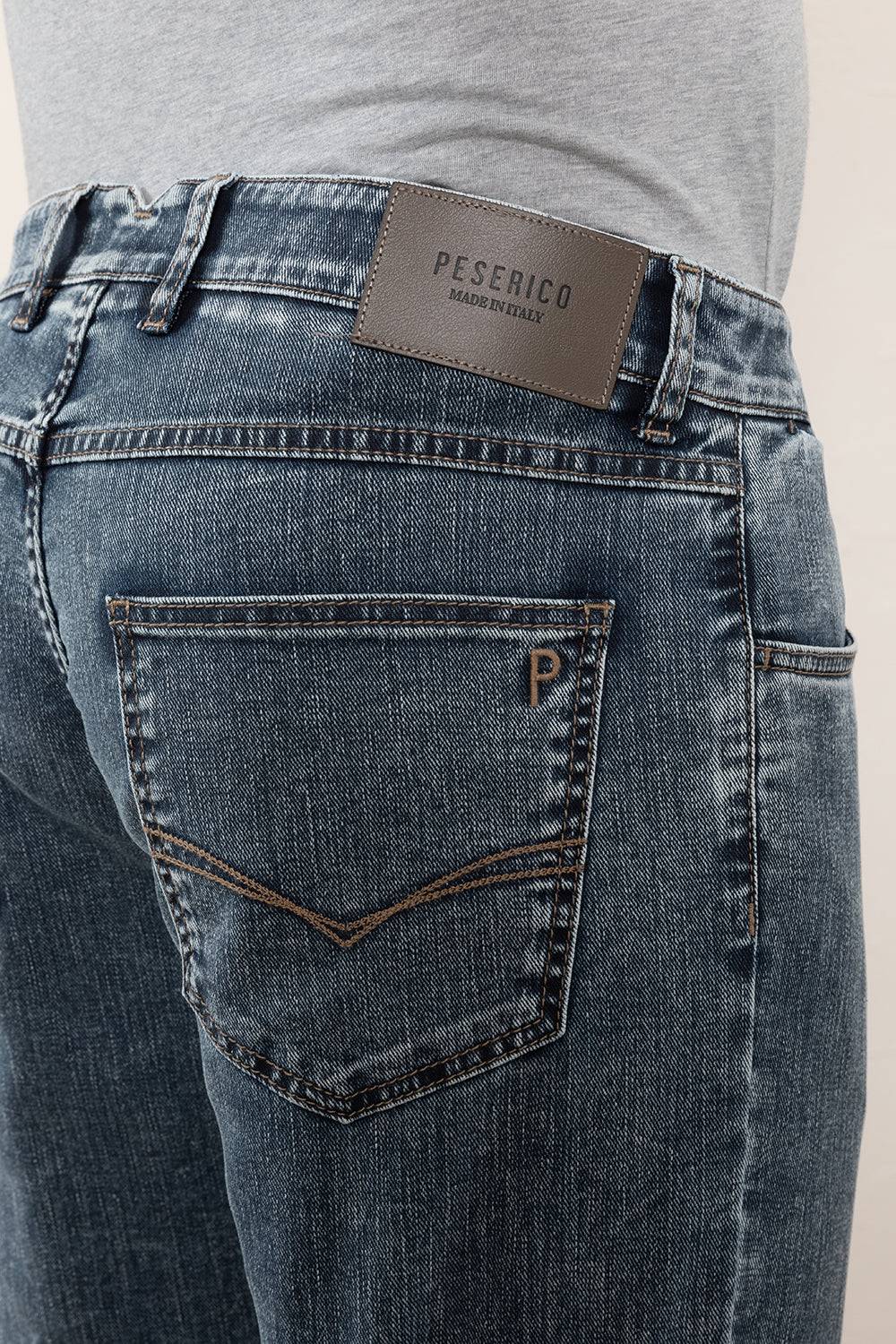 Peserico Denim 5 tasche in cotone morbido Saldi Di Fabbrica