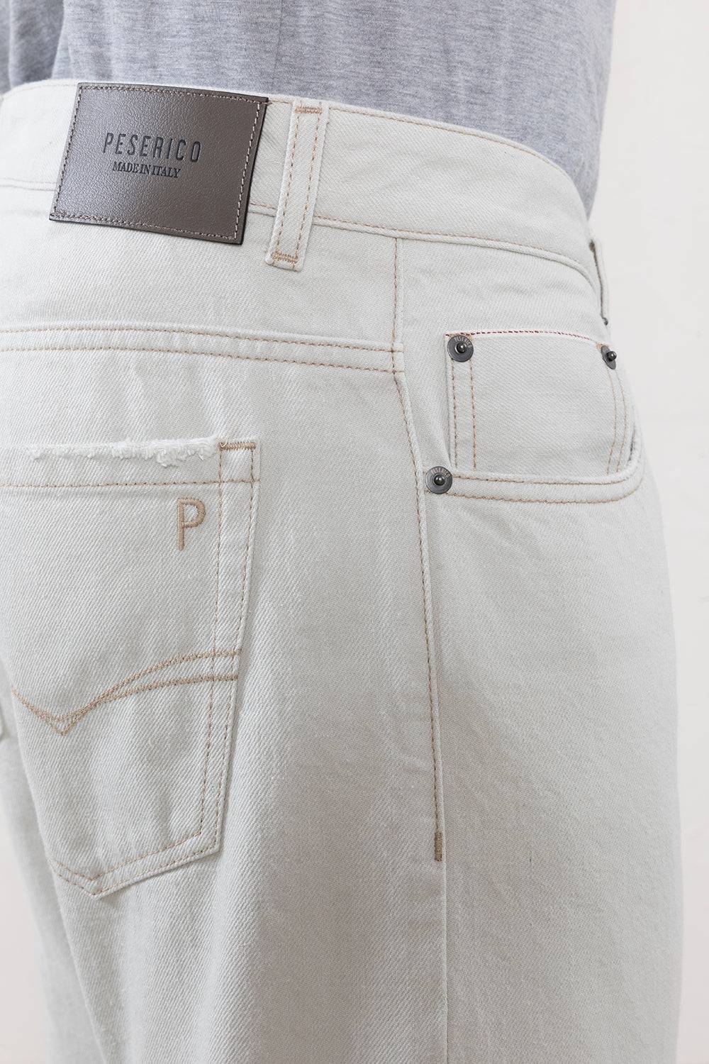 Peserico Denim 5 tasche in cimosato di cotone Negozio
