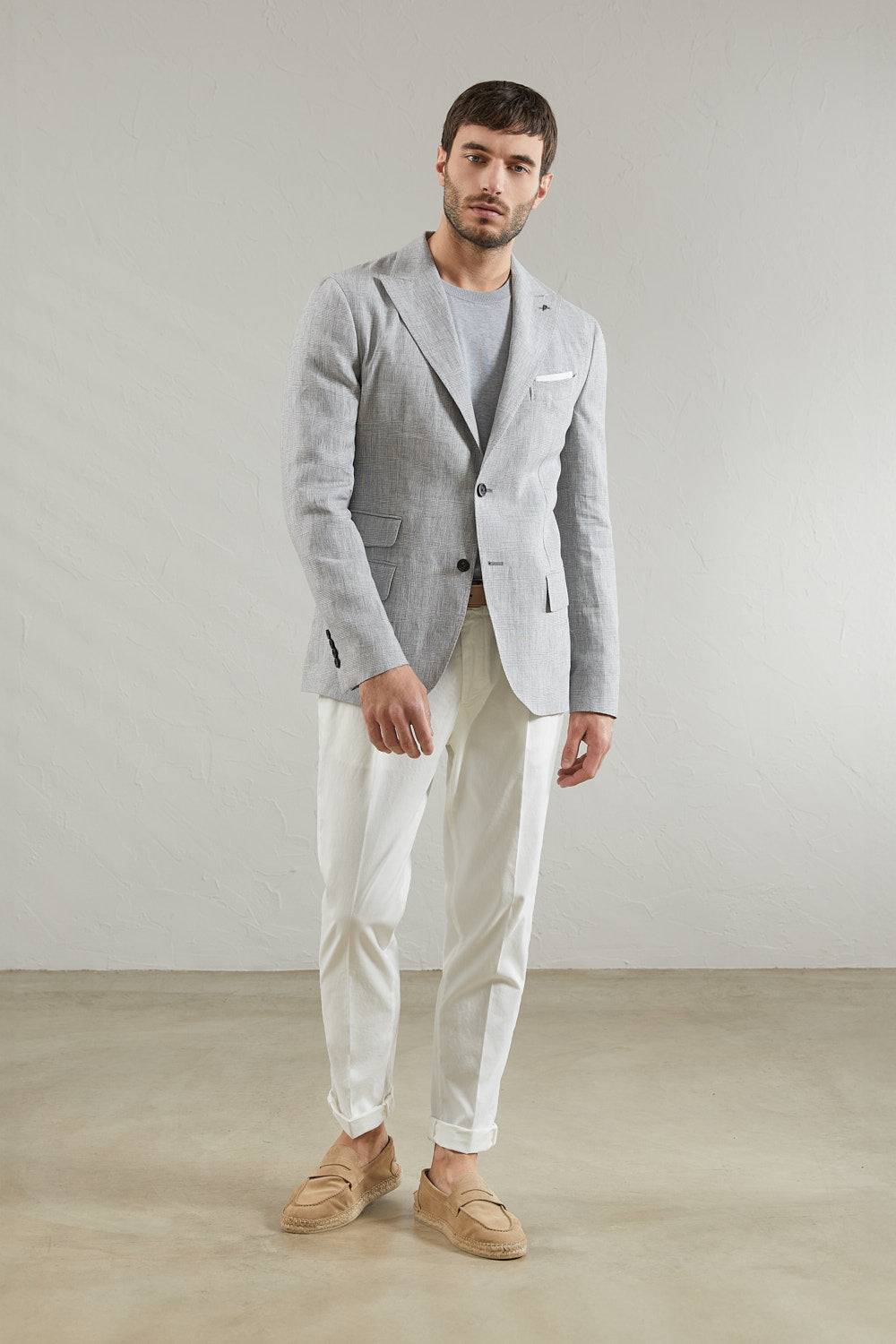 Peserico Pantalone chino in gabardina di cotone stretch Nuova