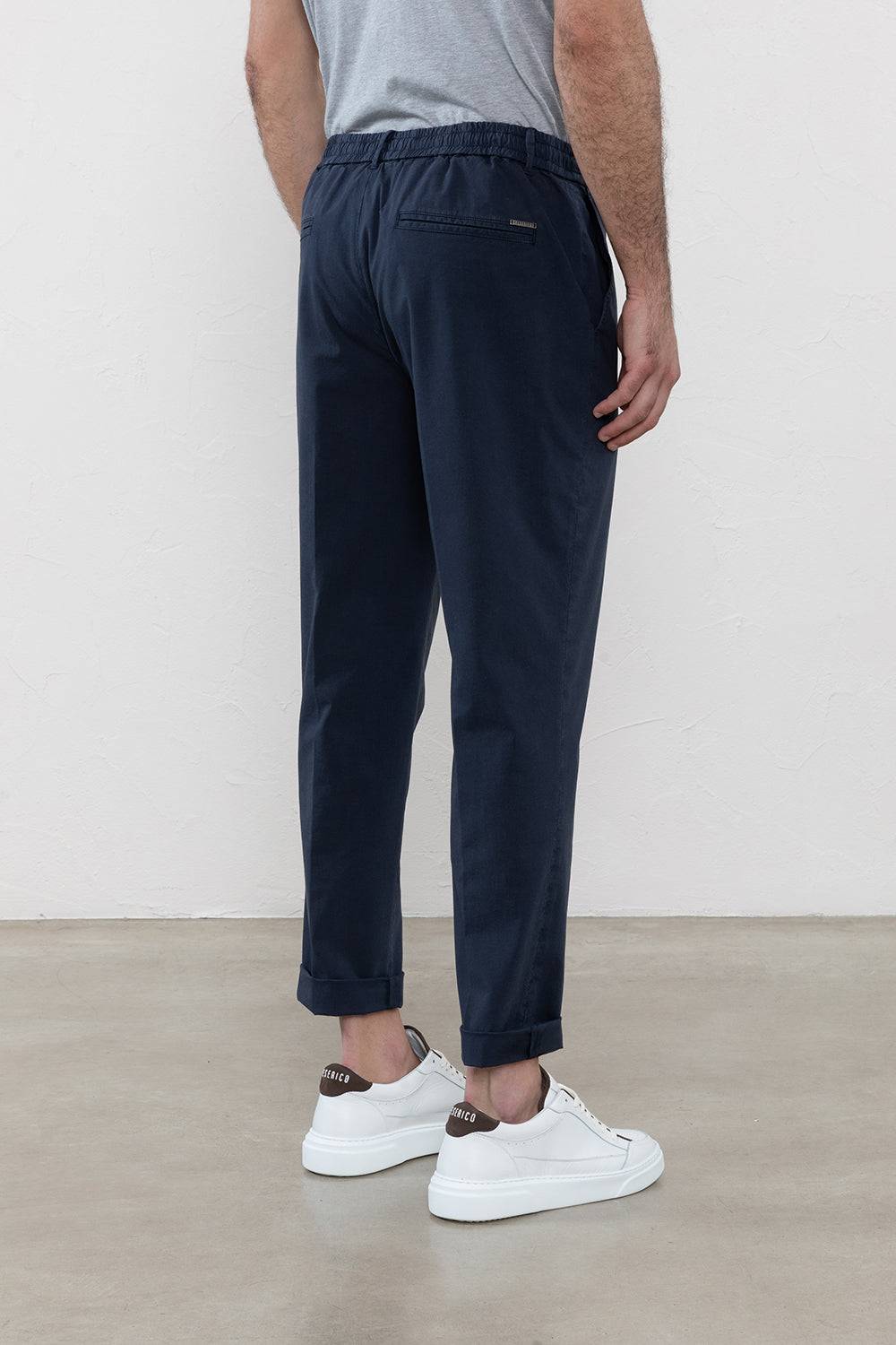 Peserico Pantalone jogger in leggera tela di cotone lyocell Moda