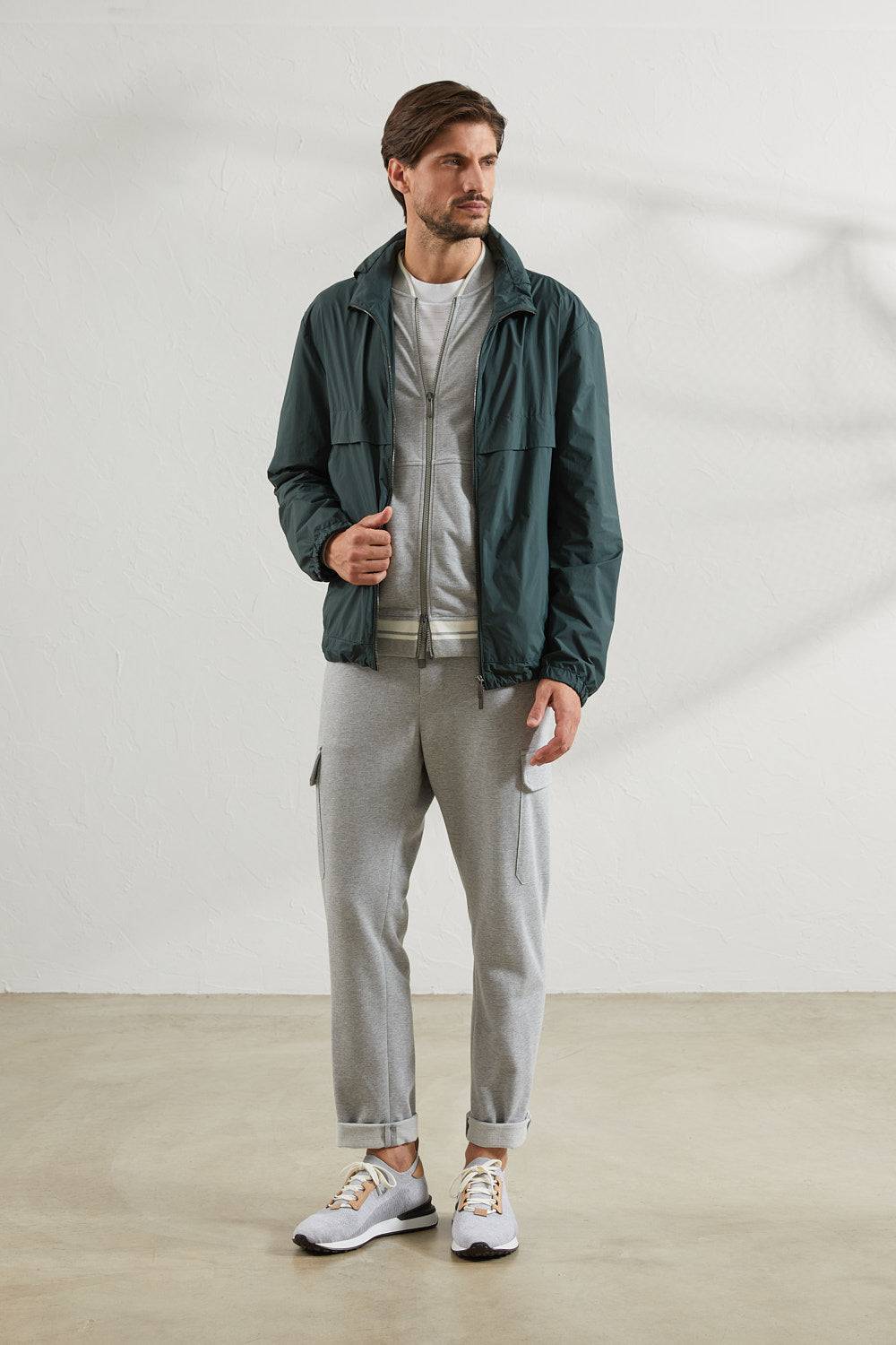 Peserico Pantalone jogger in morbido jersey di cotone mélange 2025