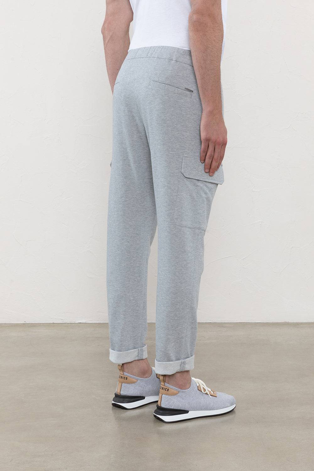 Peserico Pantalone jogger in morbido jersey di cotone mélange 2025