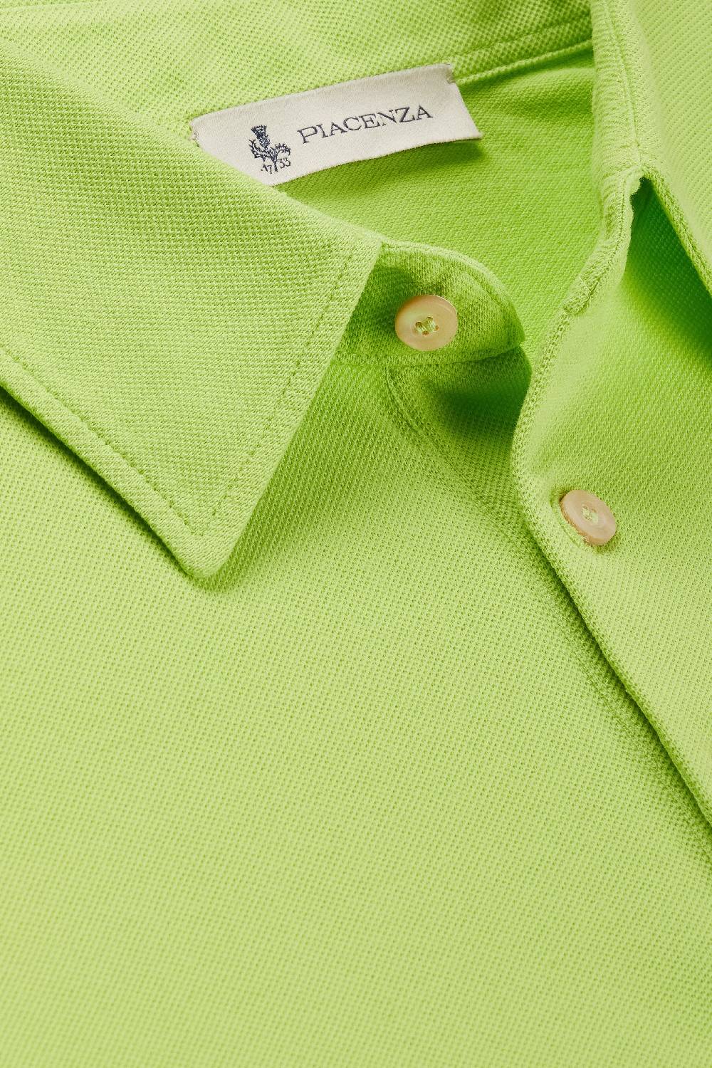 Piacenza 1733 Polo maniche corte jersey verde fluo Sottocosto
